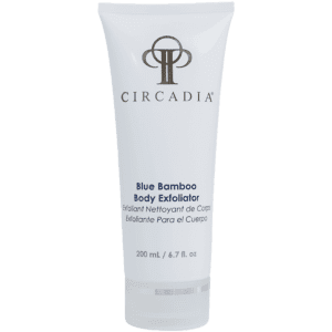 Circadia blue bamboo body exfoliant.