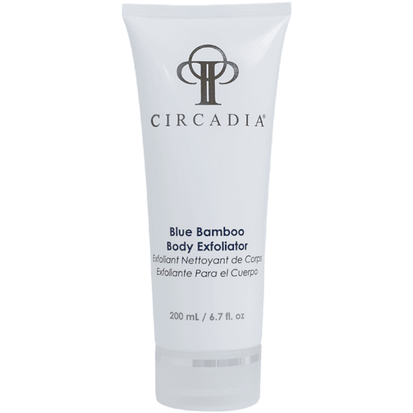 Circadia blue bamboo body exfoliant.