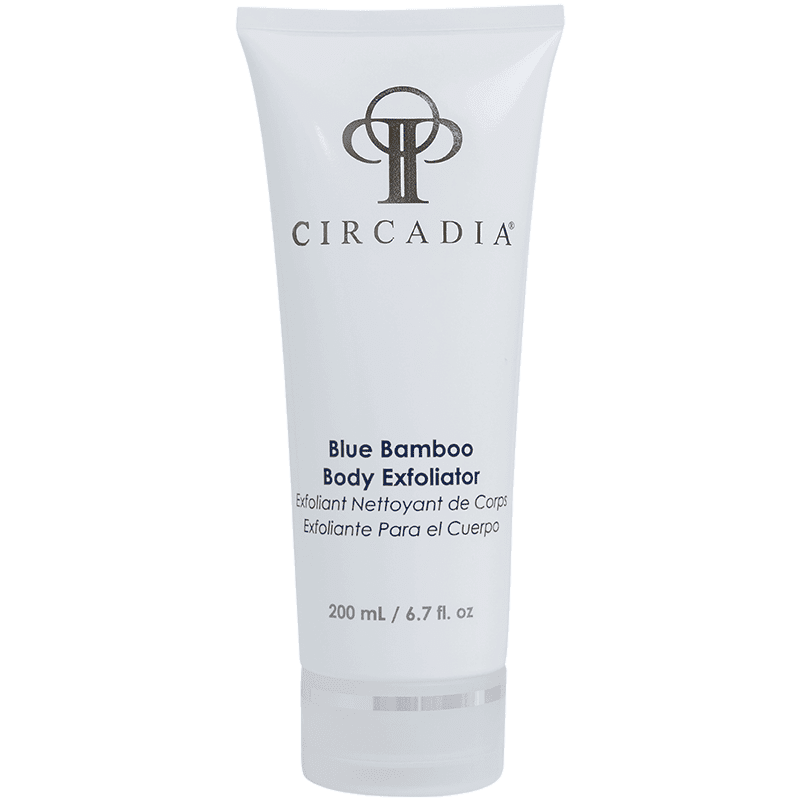 Circadia blue bamboo body exfoliant.