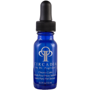 A bottle of ceradica eye serum on a white background.