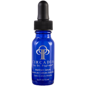 A bottle of tricada serum on a white background.