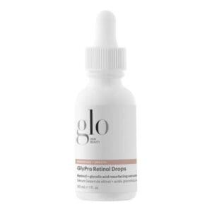 A bottle of GlyPro Retinol Drops on a white background.