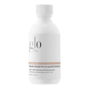 A bottle of Hydra-Bright Pro 5 Liquid Exfoliant on a white background.
